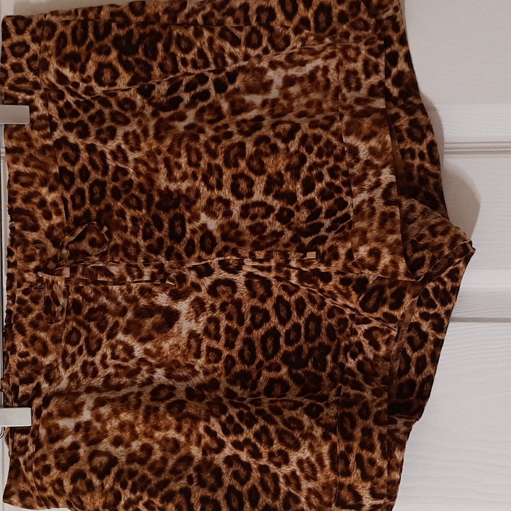 Leopard print shorts